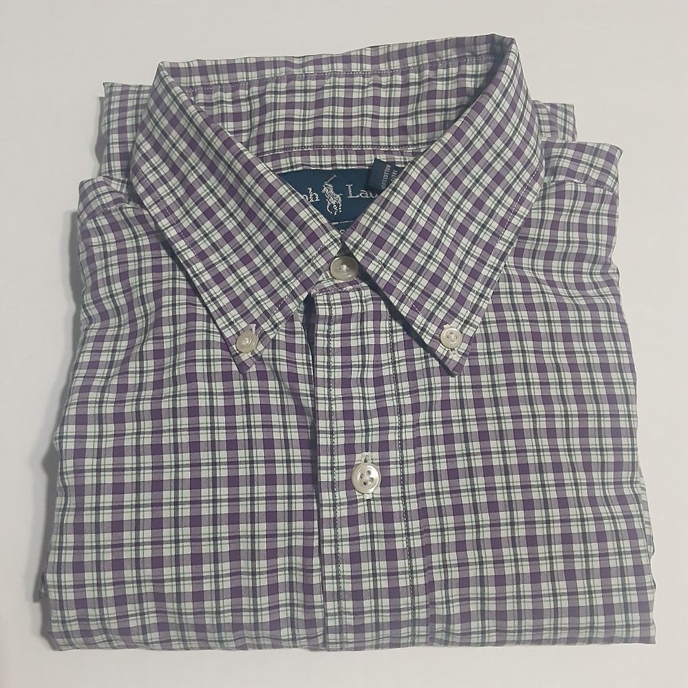 Ralph Lauren Blue Label Classic Fit Men's Button Down LS Shirt Size 15.5 Neck M
